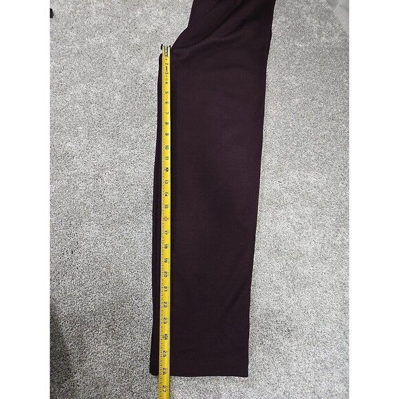 St. John Wool Viscose Blend Pants Burgundy Red Women’s Size 12 - Picture 10 of 12